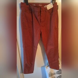 A.N.A. high Rise Skinny Ankle Jeans.  Rust.